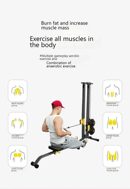Multifunctional Rowing Machine – Full-Body Trainer