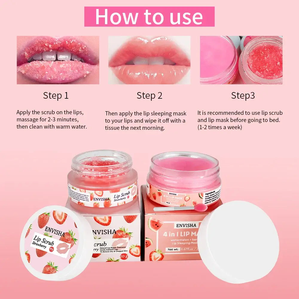 Lip Mask – Hydrating, Nourishing & Exfoliating Cream