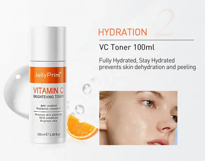 JoyPretty Vitamin C Whitening Face Set – 5PCS Skincare Kit