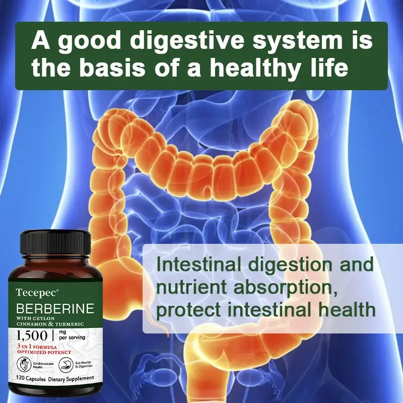 Berberine, Cinnamon & Turmeric Capsules – Immune & Heart Support