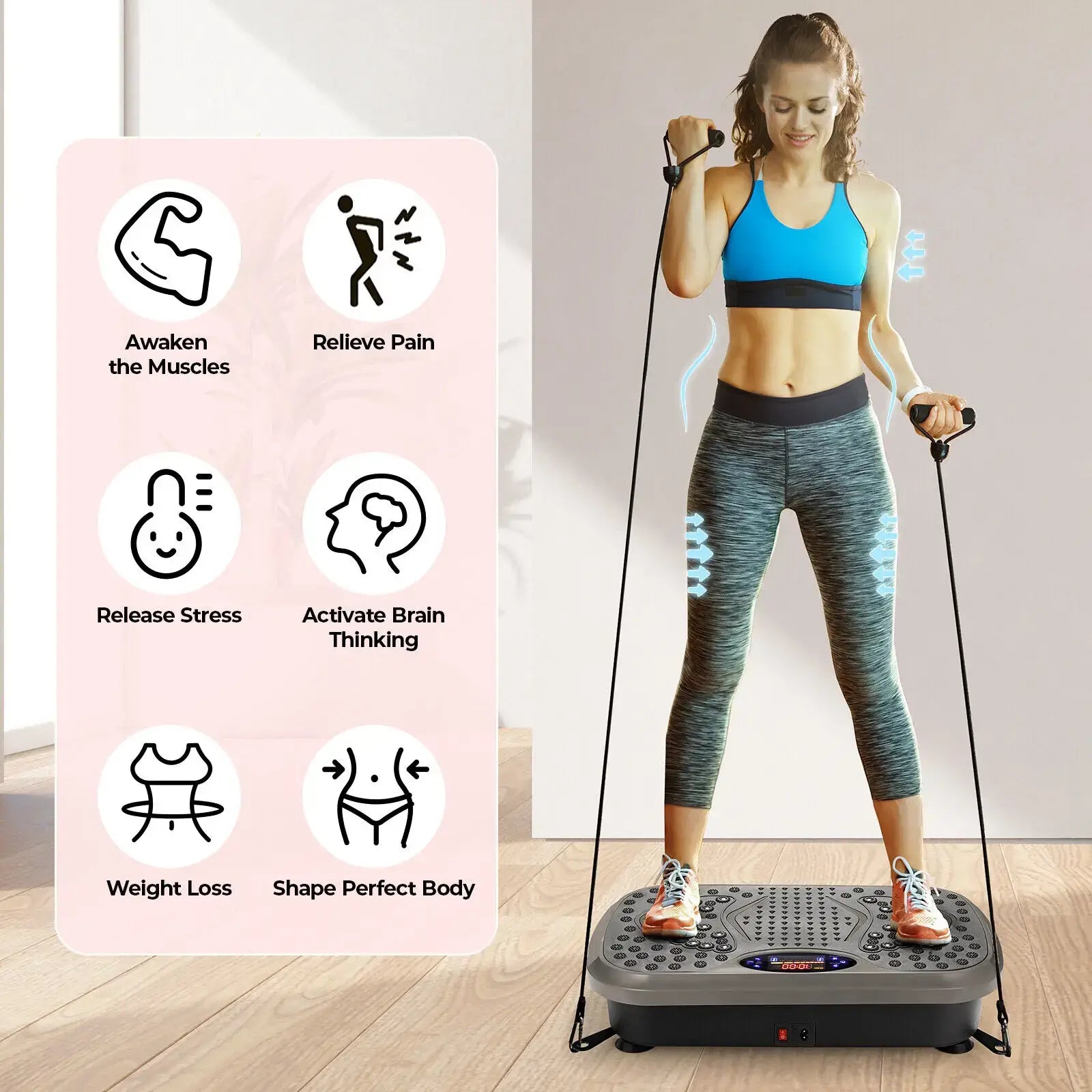 Vibration Plate Machine – Full Body Workout & Lymphatic Drainage