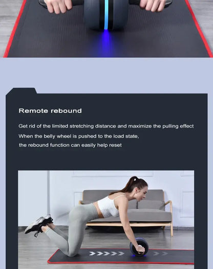 Automatic Rebound Ab Roller – Silent Core & Ab Training Wheel