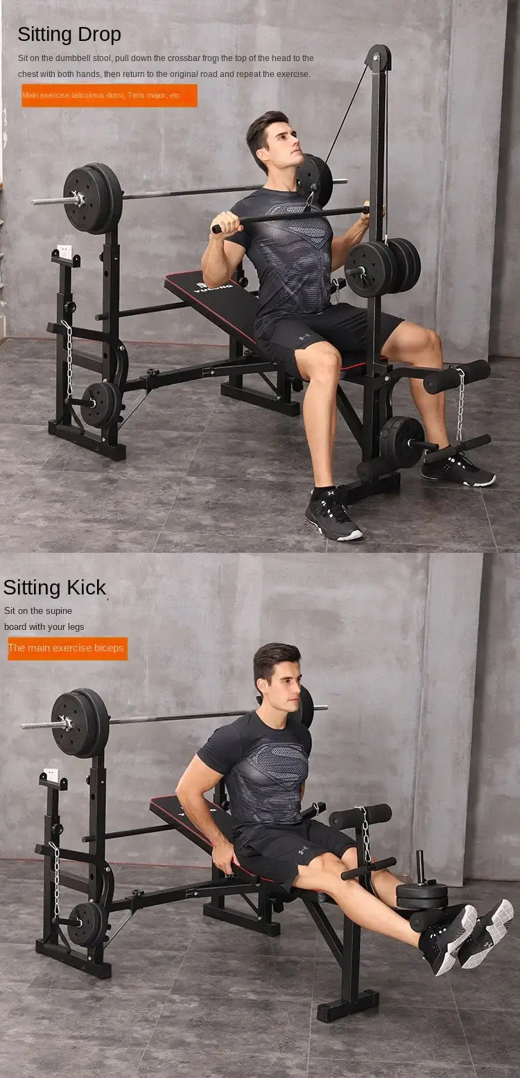 Foldable Weightlifting Bench – Multifunctional for Home