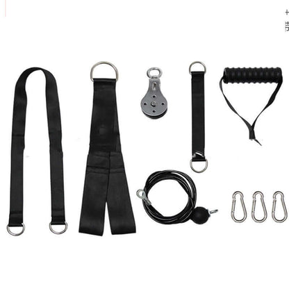Home Fitness Rally – Adjustable Cable Pulley Strength Trainer