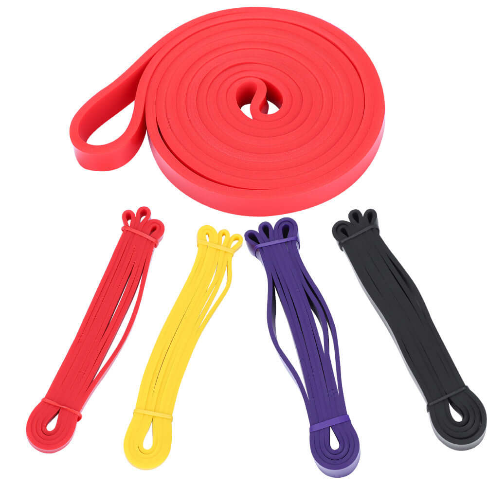 4pcs Yoga Resistance Loop Bands – Latex Fitness Training Set