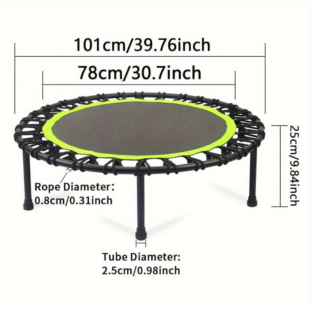 661 LBS Fitness Trampoline – 40" Mini Exercise Rebounder